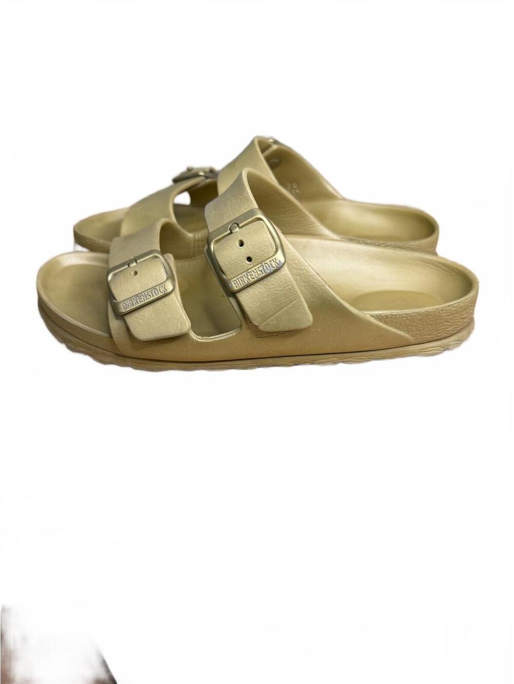 Birkenstock Arizona Essentials Glamour Gold Sandals Women's Size 36